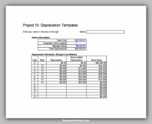 27+ Sample Depreciation Schedule - sample schedule