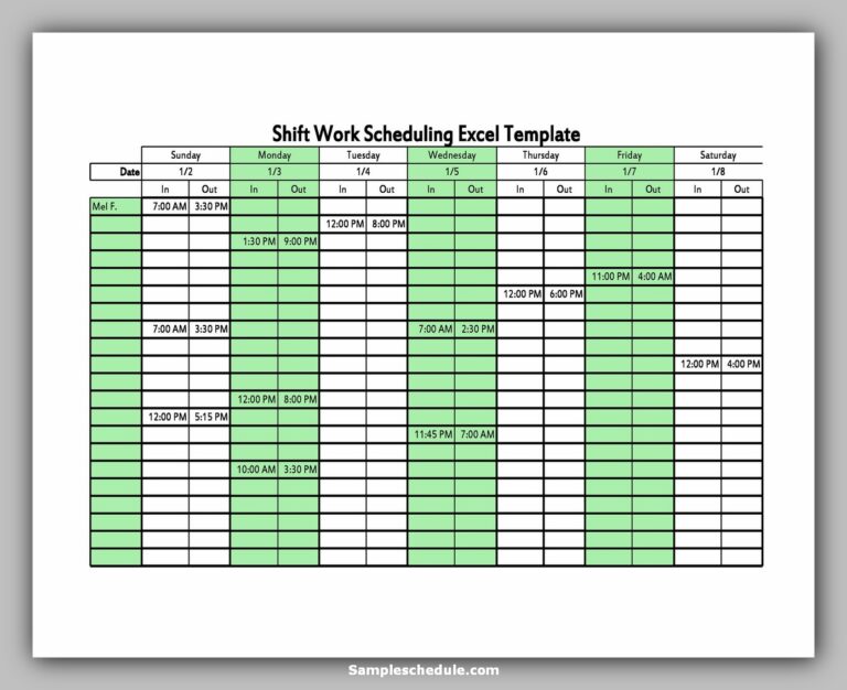 20 DuPont Shift Schedule | sample schedule