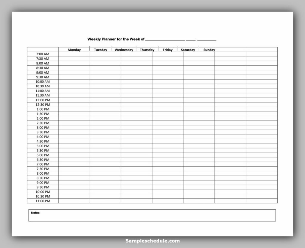 19 Best Practices Hourly Schedule Template Sample Schedule