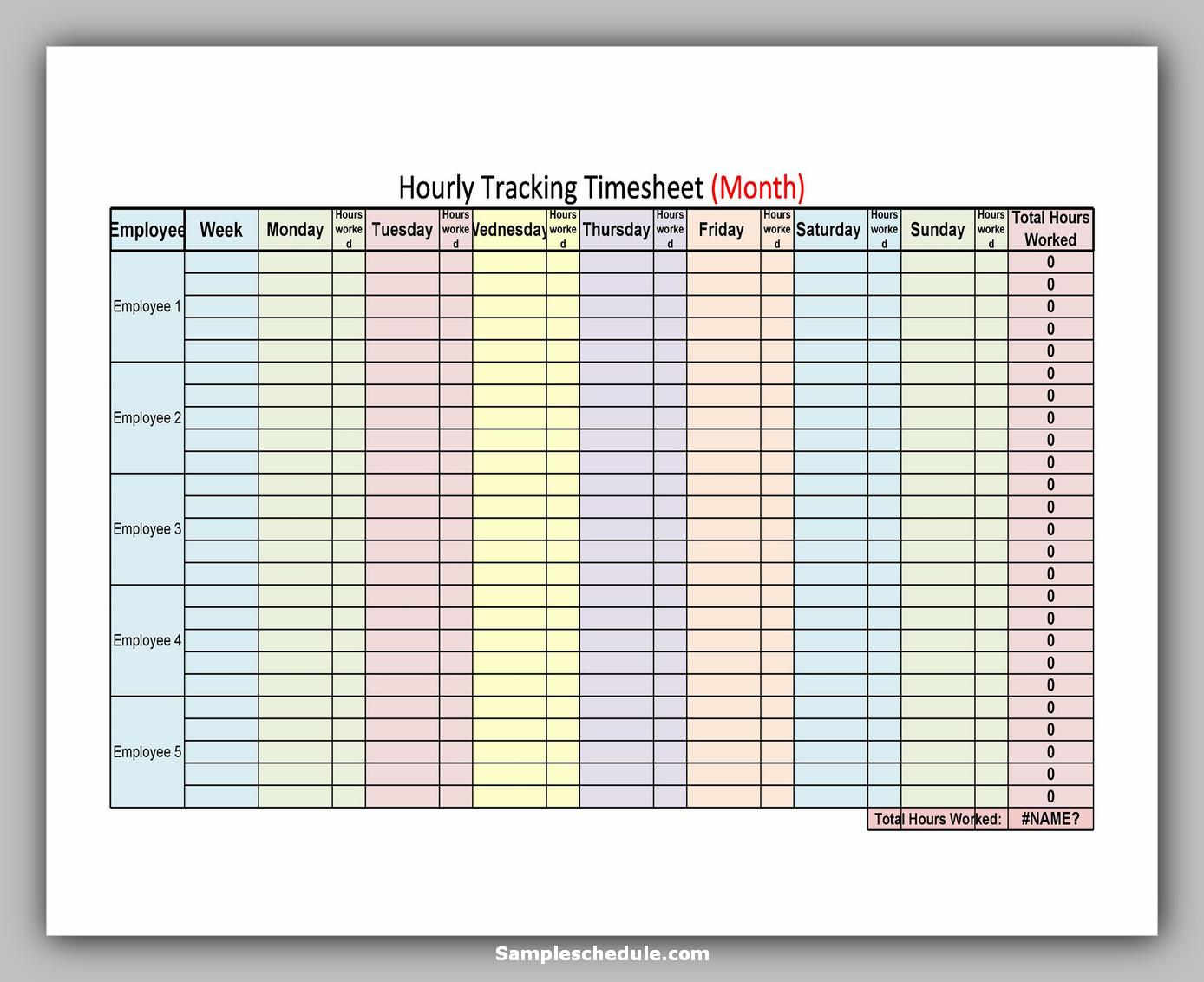 60+ Best Practices Hourly Schedule Template Excel & Word - sample schedule