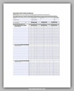 nursing daily schedule planner one patient