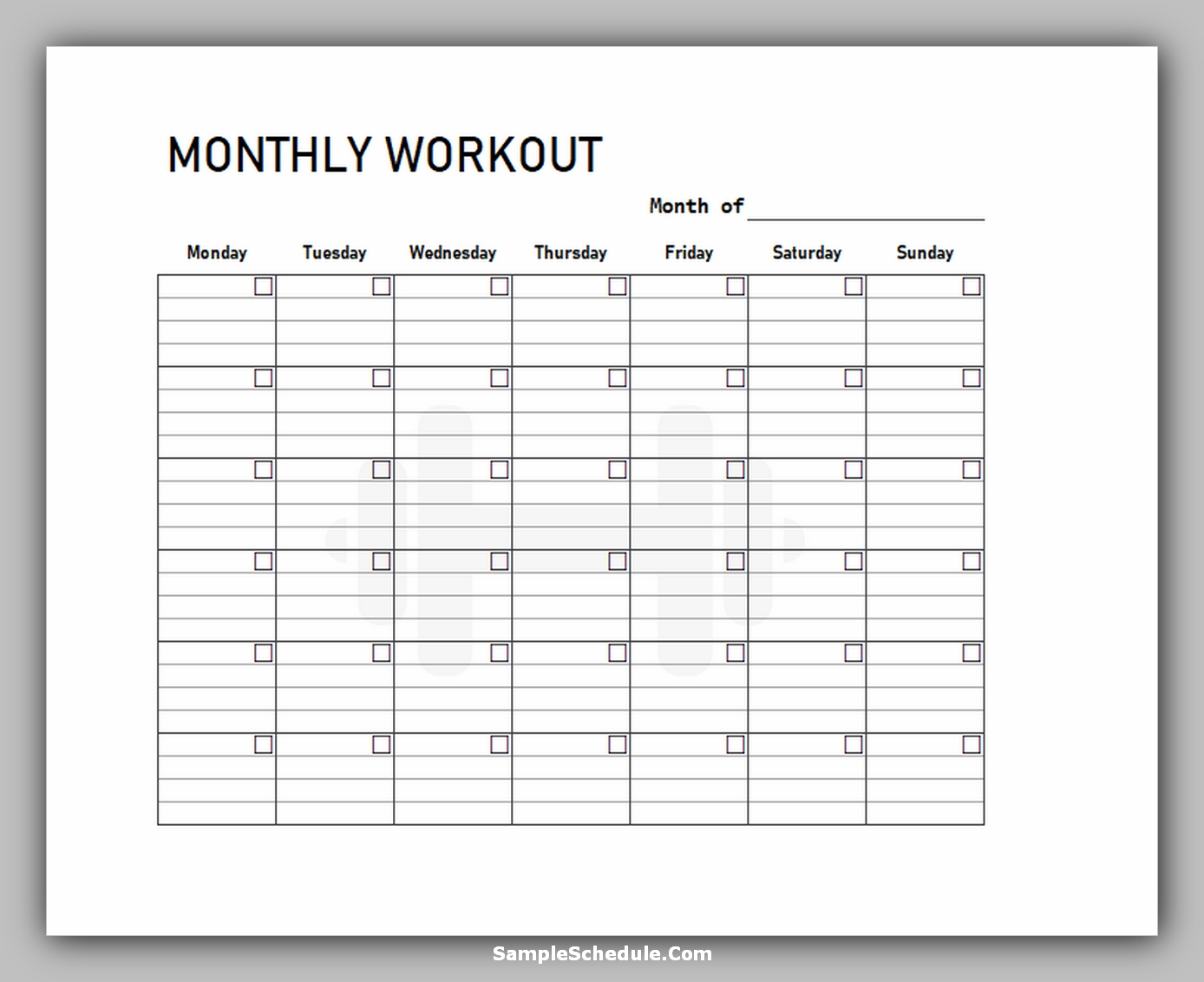 44+ Free Workout Schedule Template Excel, Word & Tips to find it