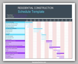 18 Construction Work Schedule Template