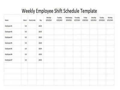 4 Questions For An Effective Weekly Employee Shift Schedule Template 