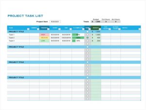 7+ Free Task Scheduler Template - sample schedule