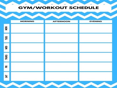 10+ Excellent Gym Schedule Template To Catch Your Customer’s Attraction ...