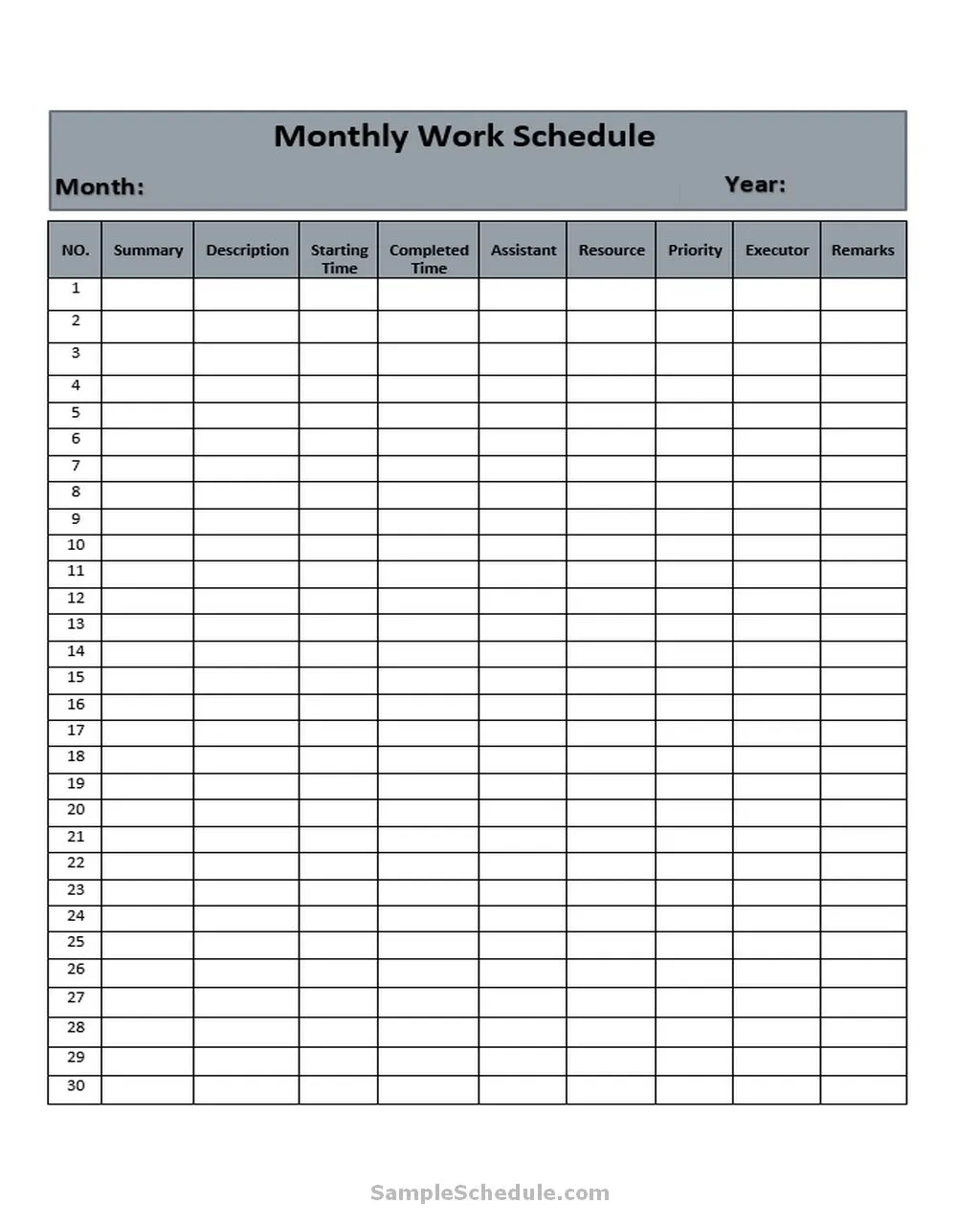 50+ Powerful Schedule Template Excel - sample schedule